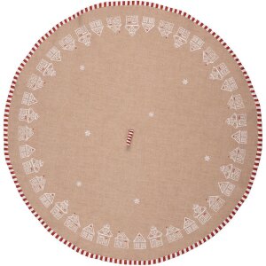 Clayre Eef Geschirrtuch Braun Rund Lebkuchenhaus...