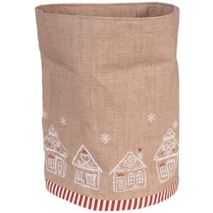 Clayre Eef GBB50 Brotkorb Lebkuchenhaus Braun Rund...