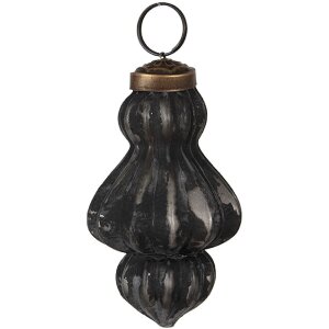 Clayre & Eef 6GL4693 Christbaumkugel Schwarz Grau...