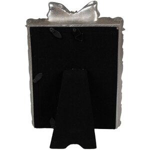 Clayre & Eef 2F1178 Fotorahmen Silberfarbig 14x3x21 cm 10x15 cm Romantisch