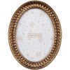 Clayre & Eef 2F1192 Bilderrahmen Gold 14x2x19 cm Oval Retro Vintage