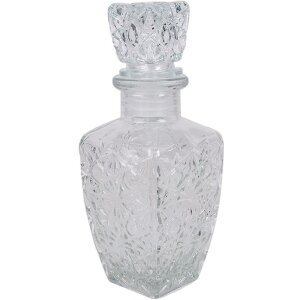 Clayre & Eef 6GL4894 Karaffe Glas Transparent 5x5x14...