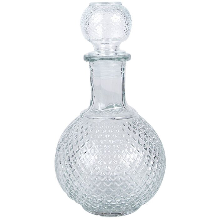 Clayre & Eef Carafe Retro Vintage Transparent Ø 11x21 cm 525 ml