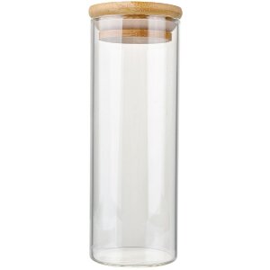 Clayre & Eef Vorratsglas Transparent Ø 5x16 cm...