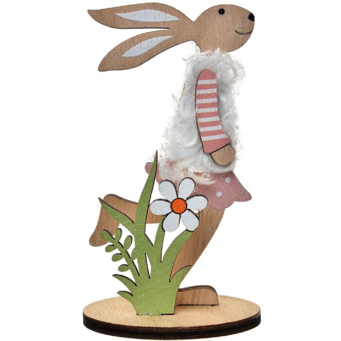 Clayre & Eef 65635 Decorațiune iepure 6x4x12 cm