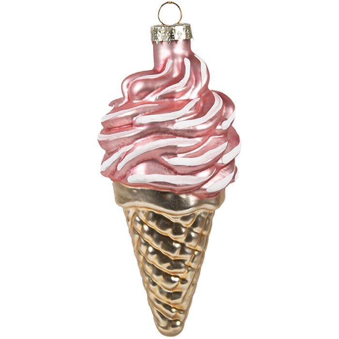 Clayre & Eef 6GL4604 Christbaumkugel Ø 7x14 cm