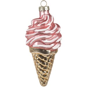 Clayre & Eef 6GL4604 Christbaumkugel Ø 7x14 cm