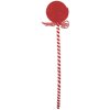 Clayre & Eef 65851 Weihnachtsdeko Lollipop Rot Weiß 9x1x41 cm Kunststoff