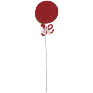 Clayre & Eef 65855 Weihnachtsdekoration Lollipop 10x1x42 cm Rot Weiß Grün