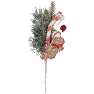 Clayre & Eef 65865 Decorațiune Creangă Verde Roșu...