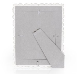 ZEP Portraitrahmen Rose 13x18 cm Weiß Kunstharz Rosenverzierung