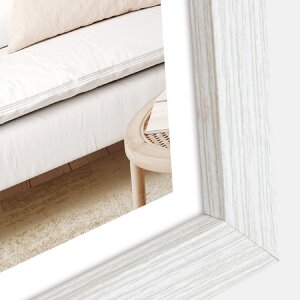 ZEP Holzrahmen Halle 20x30 cm Weiß Klarglas Aufsteller Wandmontage