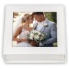 ZEP USB Box Alba Alb Foto decupaj 9x9 cm 11x11x3 cm fără stick USB