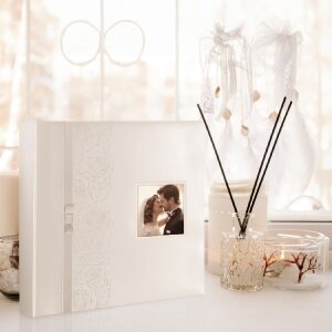 ZEP Album foto nuntă Margaret alb 32x32 cm 100 pagini model trandafir