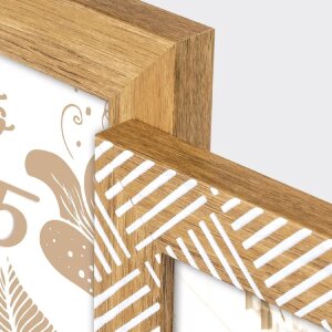 ZEP Polystyrene cadru foto Myrtos 6x 10x15 cm Brown alb