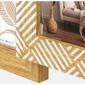 ZEP Polystyrene cadru foto Myrtos 6x 10x15 cm Brown alb