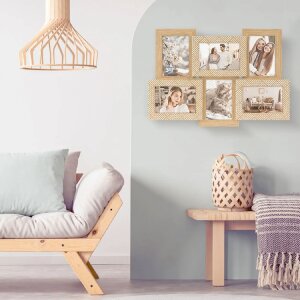 ZEP Polystyrene cadru foto Myrtos 6x 10x15 cm Brown alb