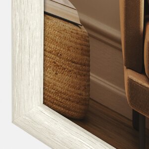 ZEP Bilderrahmen Genova 20x30 cm Weiß MDF Holzoptik Aufstellen oder Hinhängen