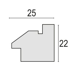 ZEP Bologna Bilderrahmen 18x24 cm weiß MDF Holzoptik zweifarbig