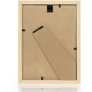 ZEP Holzrahmen Aosta Weiß 10x15 cm mit glänzender Oberfläche und abgerundetem Profil