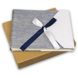 ZEP Album foto Busta Blue 30x24 cm 60 pagini albe glassine Design italian