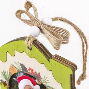 ZEP Koda C Holzdeko Bilderrahmen 6x6 cm Weihnachtsmotiv zum Hängen