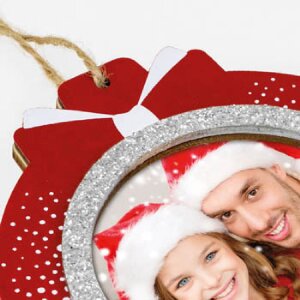 ZEP Ludwig A Holzdeko Bilderrahmen 7x7 cm Rot Weiß...