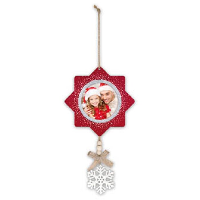 ZEP Ludwig C Holzdekoration Bild 7x7 cm zum Hängen Weihnachten