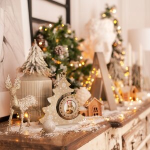 ZEP LK375 Lothar Brown Holzbilderrahmen 16x4,5x19 cm Bild 6x6 cm