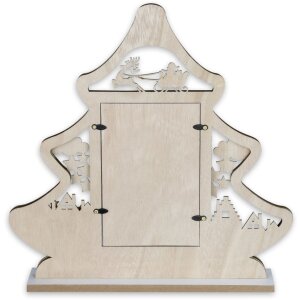 ZEP Weihnachts-Bilderrahmen Julia Holz 10x15 cm festliches Design Rentierschlitten
