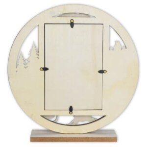 ZEP Cadru de Crăciun Heidi lemn roșu 10x15 cm design de iarnă