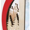 ZEP Cadru de Crăciun Heidi lemn roșu 10x15 cm design de iarnă