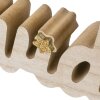 ZEP VP86ES Kevin ES Holz Weihnachtsdekoration 40x2,5x8,5 cm Natur Gold