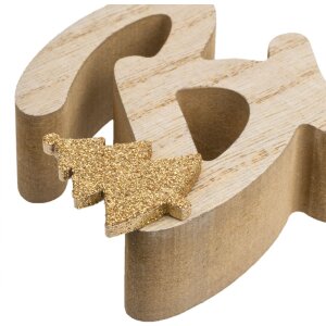 ZEP VP85IT Kevin IT Holz Weihnachtsdekoration 40x2,5x7,5 cm