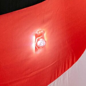 ZEP Nicola Big Aufblasbarer Weihnachtsmann 185 cm mit Beleuchtung und Lüfter