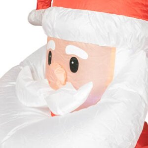 ZEP Nicola Big Aufblasbarer Weihnachtsmann 185 cm mit Beleuchtung und Lüfter