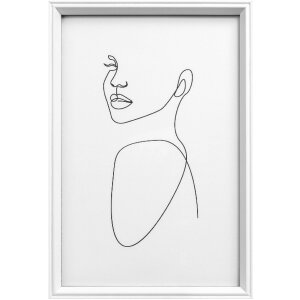 Walther Holzrahmen Silhouette NW824W Weiß 18x24 cm...