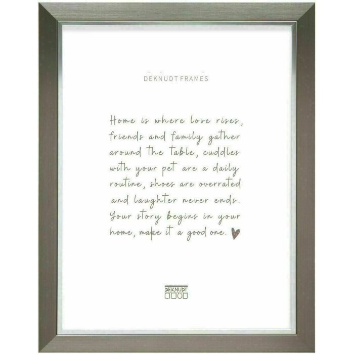 Deknudt S45VD1 Bilderrahmen Kunststoff Silber 20,0x30,0 cm