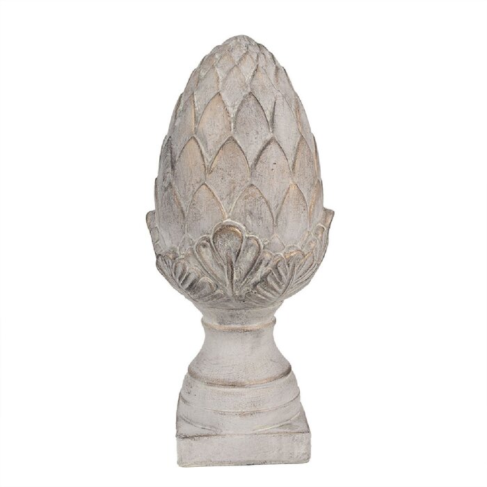 Clayre & Eef 6TE0545L Decorațiune Pinecone Stone Grey Ø 17x39 cm