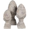 Clayre & Eef 6TE0545L Decorațiune Pinecone Stone Grey Ø 17x39 cm