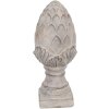Clayre & Eef 6TE0545M Piatră decorativă de pini gri Ø 14x33 cm