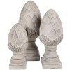 Clayre & Eef 6TE0545M Piatră decorativă de pini gri Ø 14x33 cm