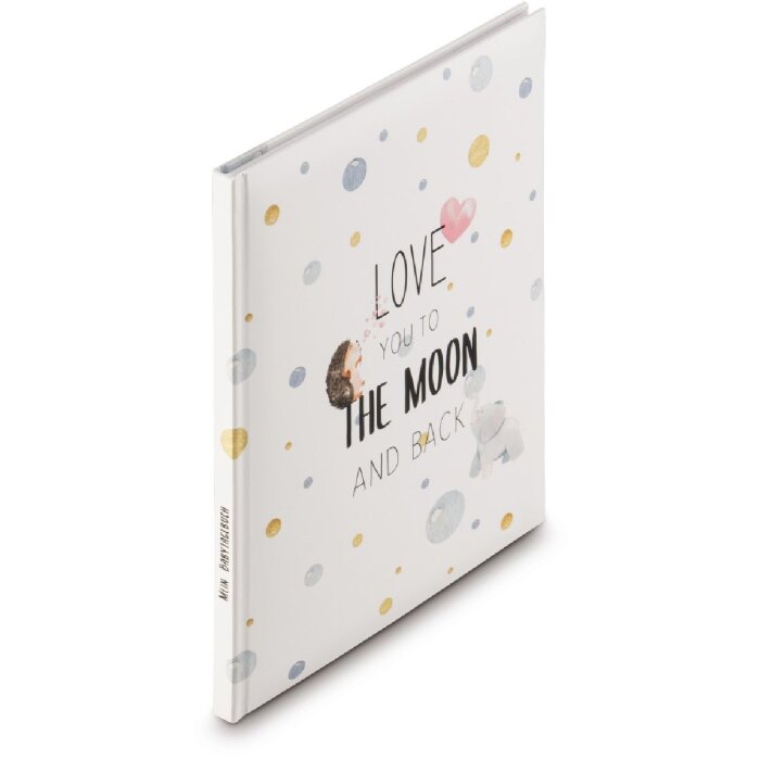 Hama Babytagebuch To The Moon 22x29 cm 46 Seiten Laminierter Druck