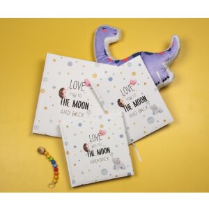 Hama Babytagebuch To The Moon 22x29 cm 46 Seiten Laminierter Druck