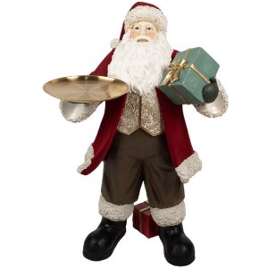 Clayre & Eef 5PR0140 Weihnachtsmann Dekofigur Rot...