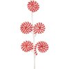 Clayre & Eef 65856 Decorațiune de Crăciun Lollipop Roșu Alb 15x1x57 cm Plastic