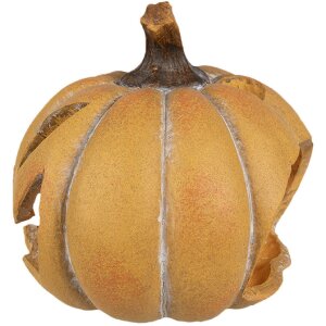 Clayre & Eef 6CE1760 Dovleac decorativ din ceramică portocalie 15x14x13 cm Stil rustic