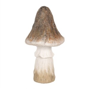 Clayre & Eef 6CE1764 Deko Pilz Keramik Braun...