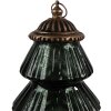 Clayre & Eef 6GL4574GR Weihnachtsbaum LED Glas Grün Ø 16x22 cm Landhausstil