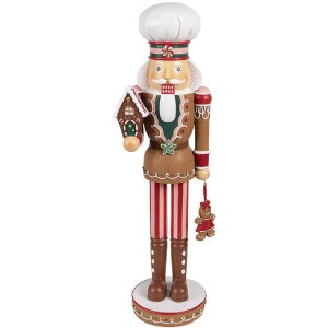 Clayre & Eef 6PR4257 Weihnachtsdeko Nussknacker Braun...